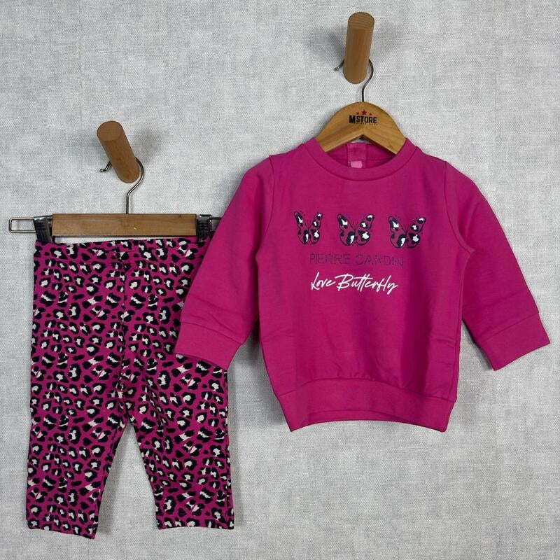 Pierre Cardin Baumwoll-Trainingsanzug für Baby-Mädchen